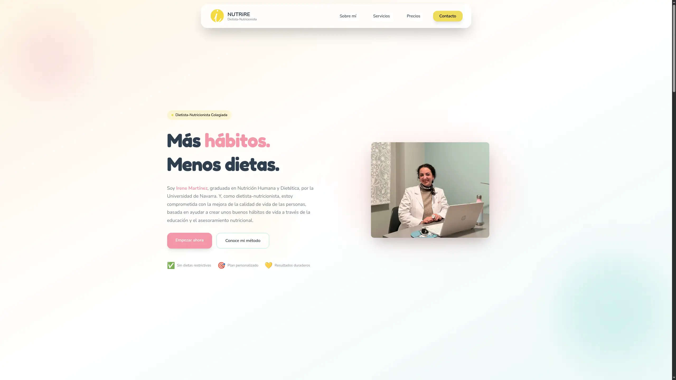 Web Profesional Nutricionista